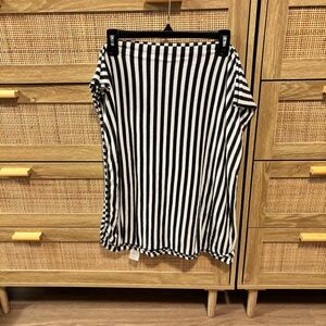 Lou Lou & Company Black and White Striped Swaddle Blanket